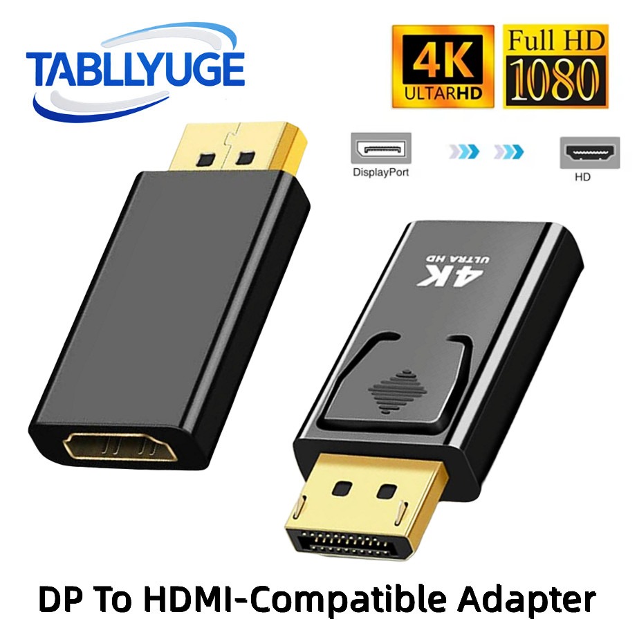Home Cinema Projector 4K - Adaptador convertidor DP DisplayPort a HDMI