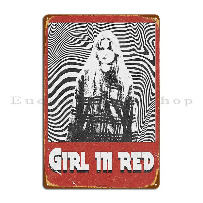 Home Cinema Wall Design - Placa de Metal Retro de chica