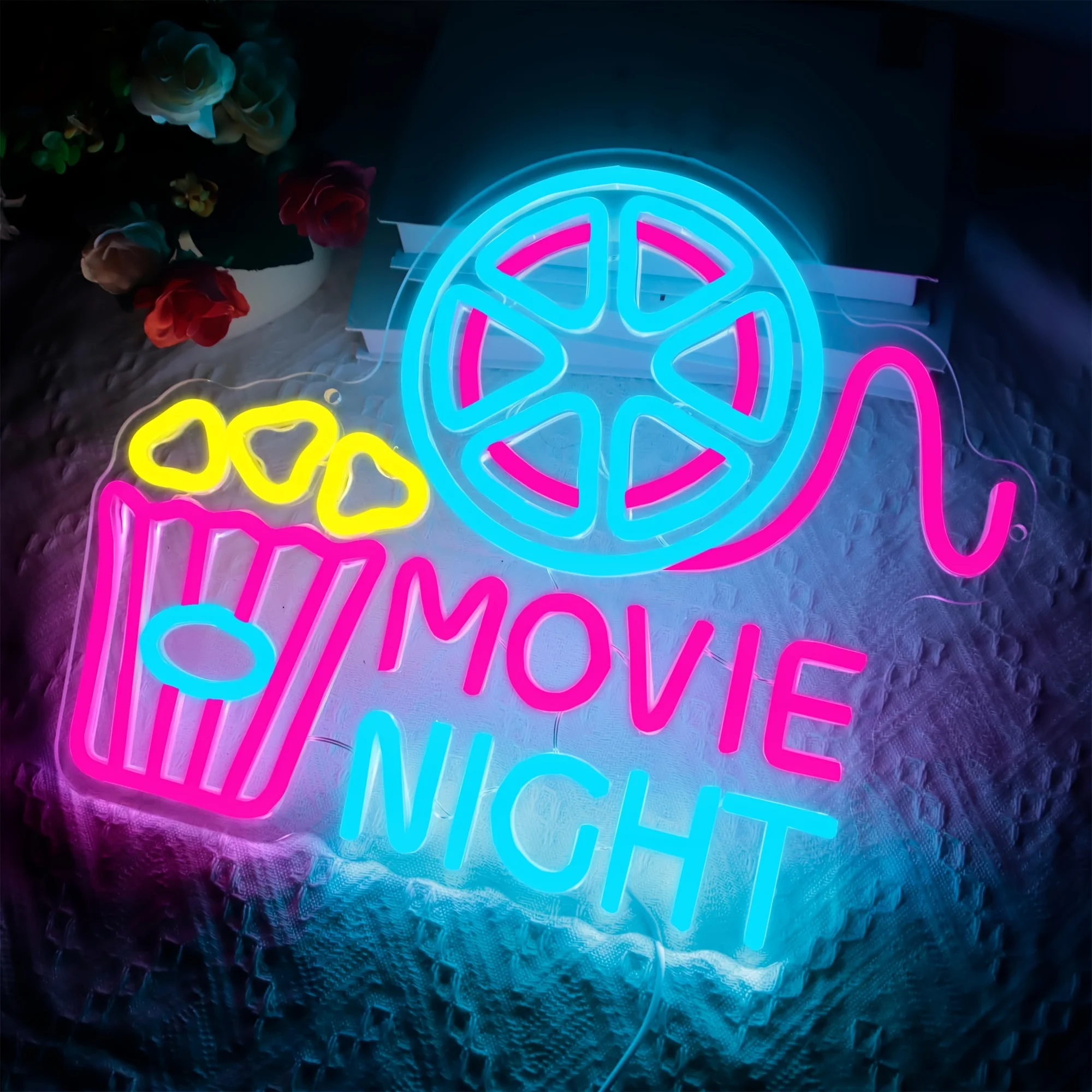 Home Cinema Wall Lights - Caja de papel de noche de