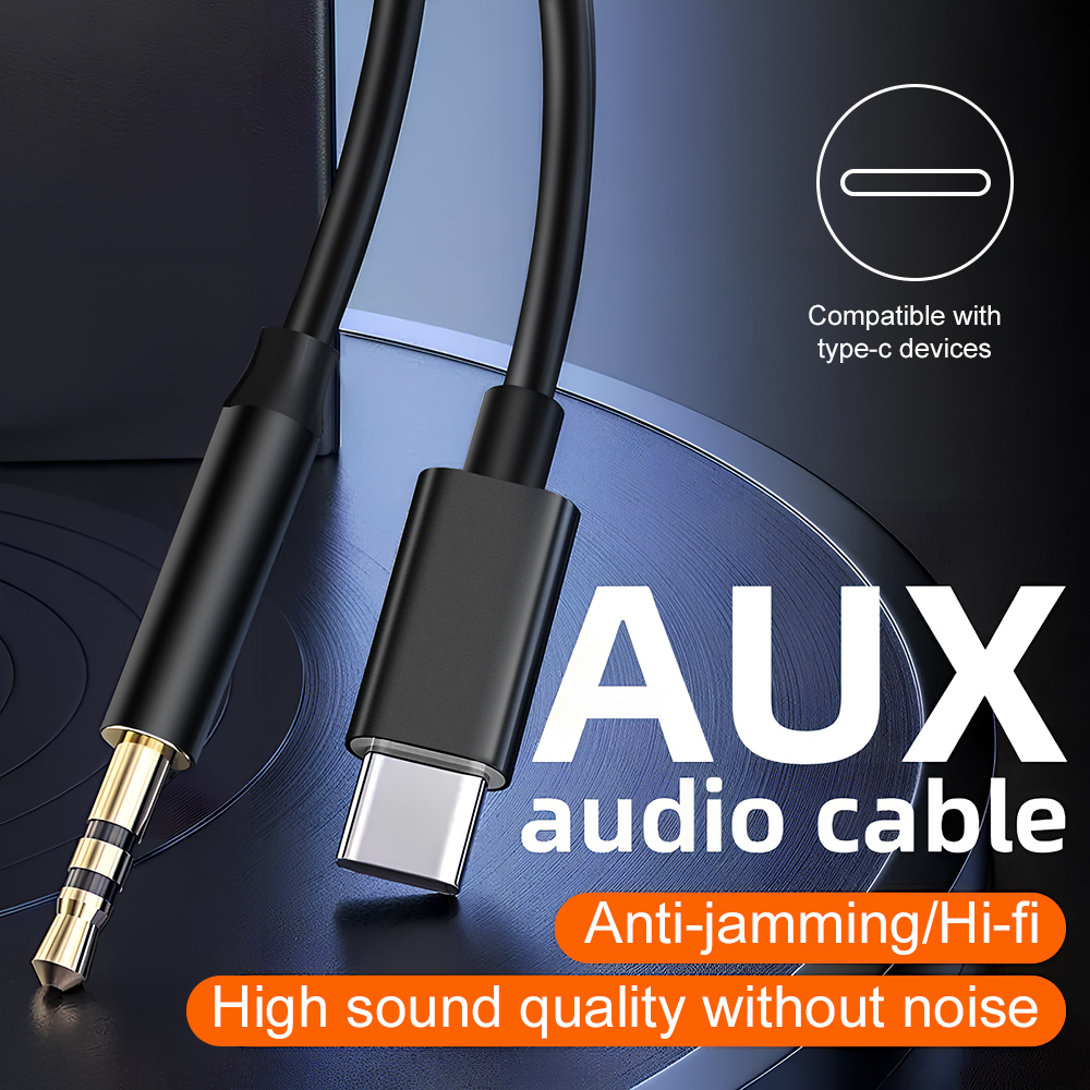 Home Cinema Cabasse - Cable de Audio AUX Tipo-C a
