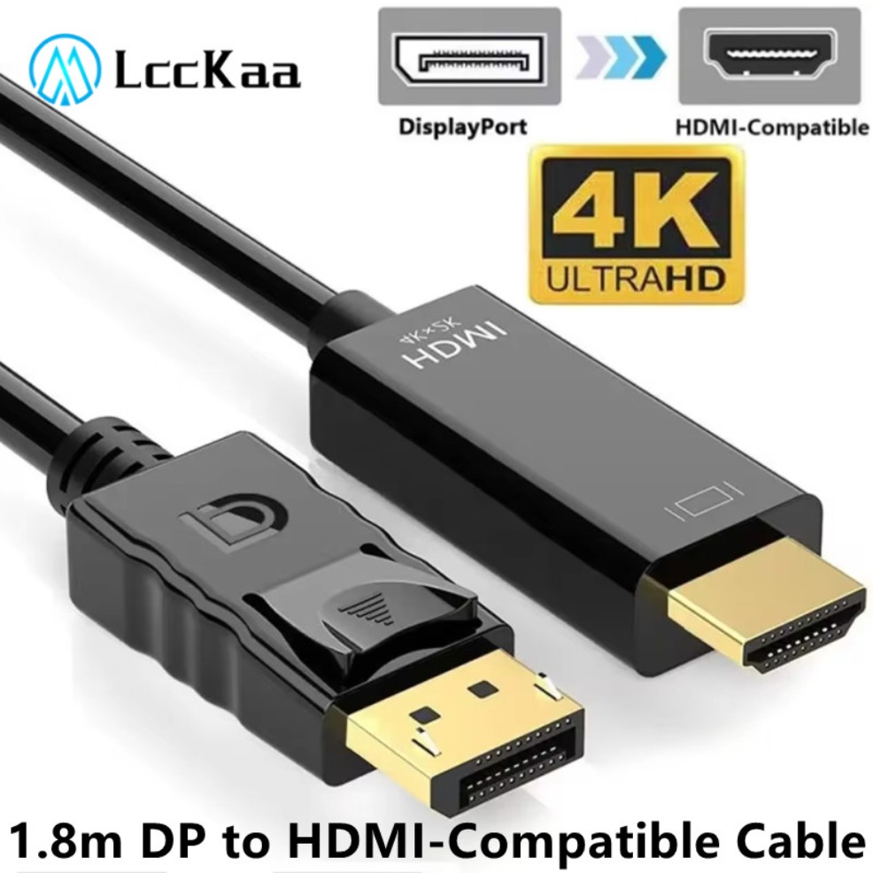 Home Cinema Projector 4K - Adaptador Compatible con DisplayPort a HDMI