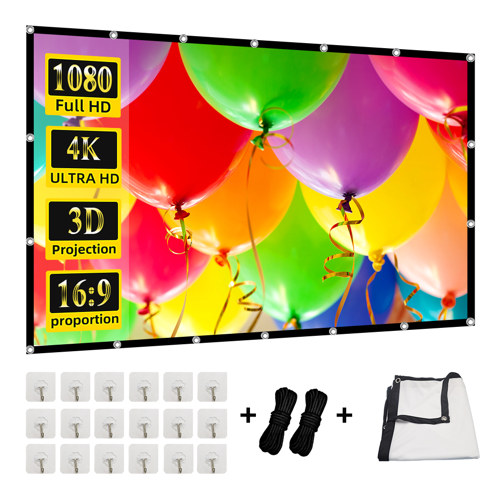 Home Cinema Projector Screen - Cortina de proyección MIXITO 16: 9
