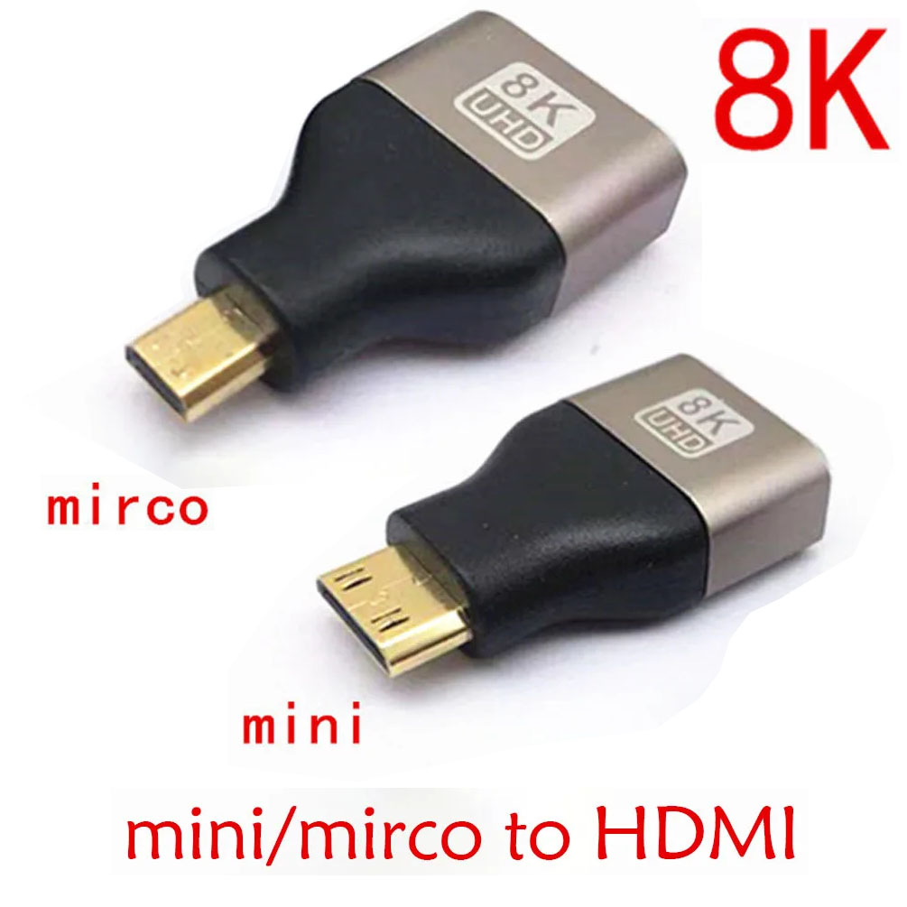 Home Cinema Projector 4K - Adaptador HDMI Mini Micro a HDMI