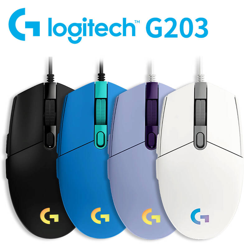 Logitech Home Cinema - Ratón Logitech serie G203, ratón para