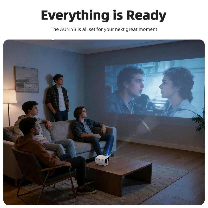 Proyector AUN Y3, Mini Proyect - Home Cinema Cabasse reseña y precio