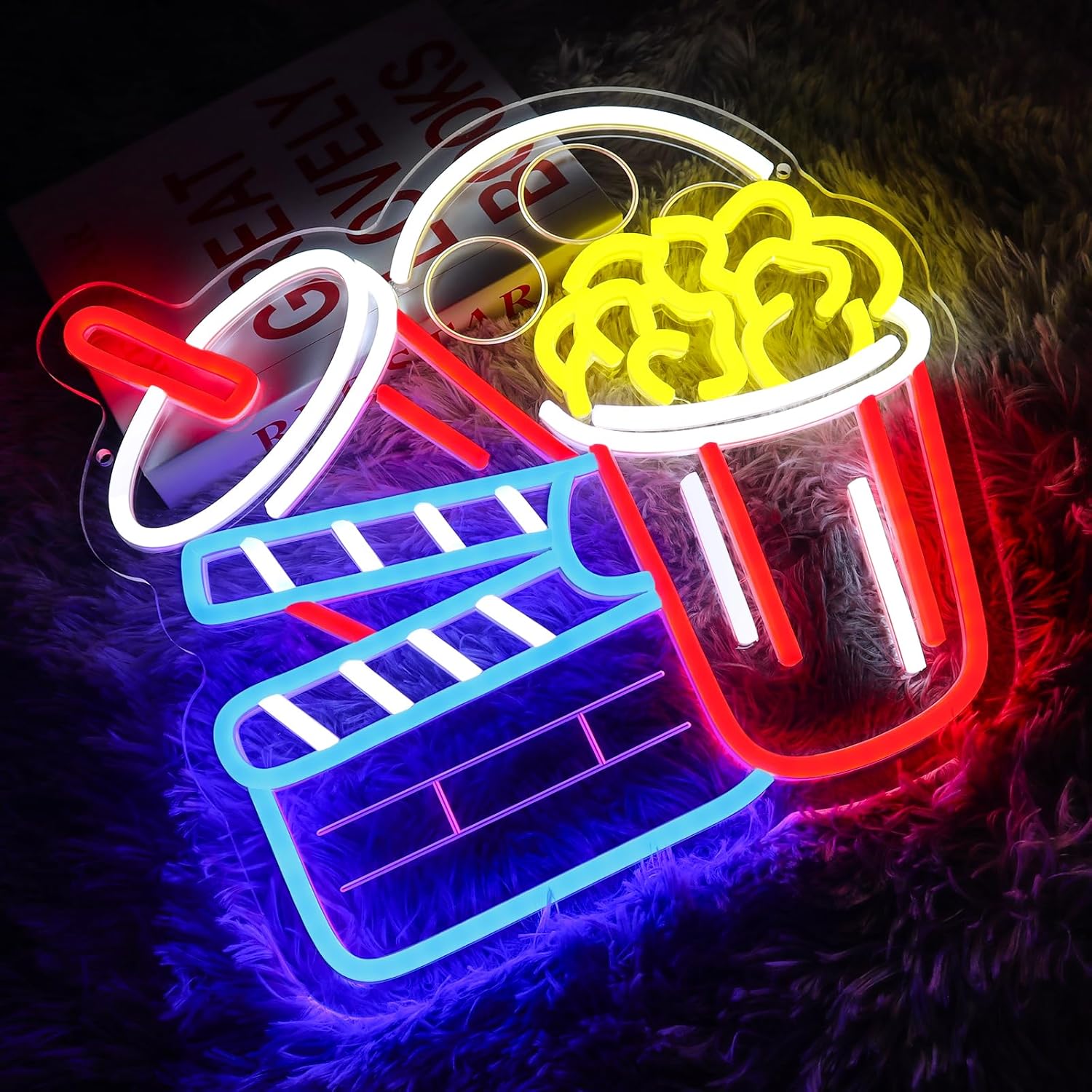 Letrero de Neón LED USB con Di - Home Cinema Wall Lights reseña y precio