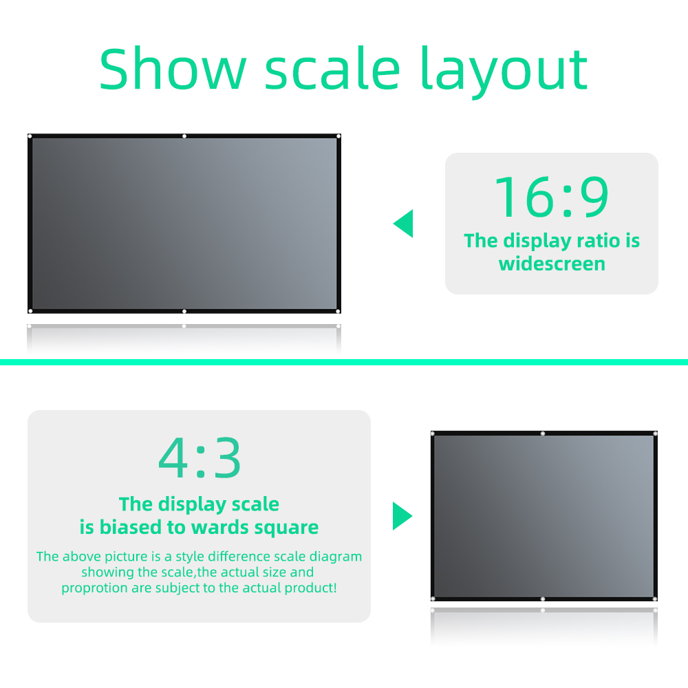 pantalla proyector Salange-Pan - Home Cinema Projector Screen reseña y precio