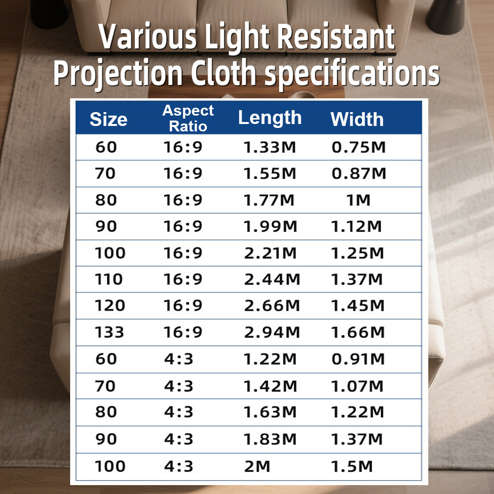 Pantalla de Proyector Universa - Home Cinema Projector Screen reseña y precio