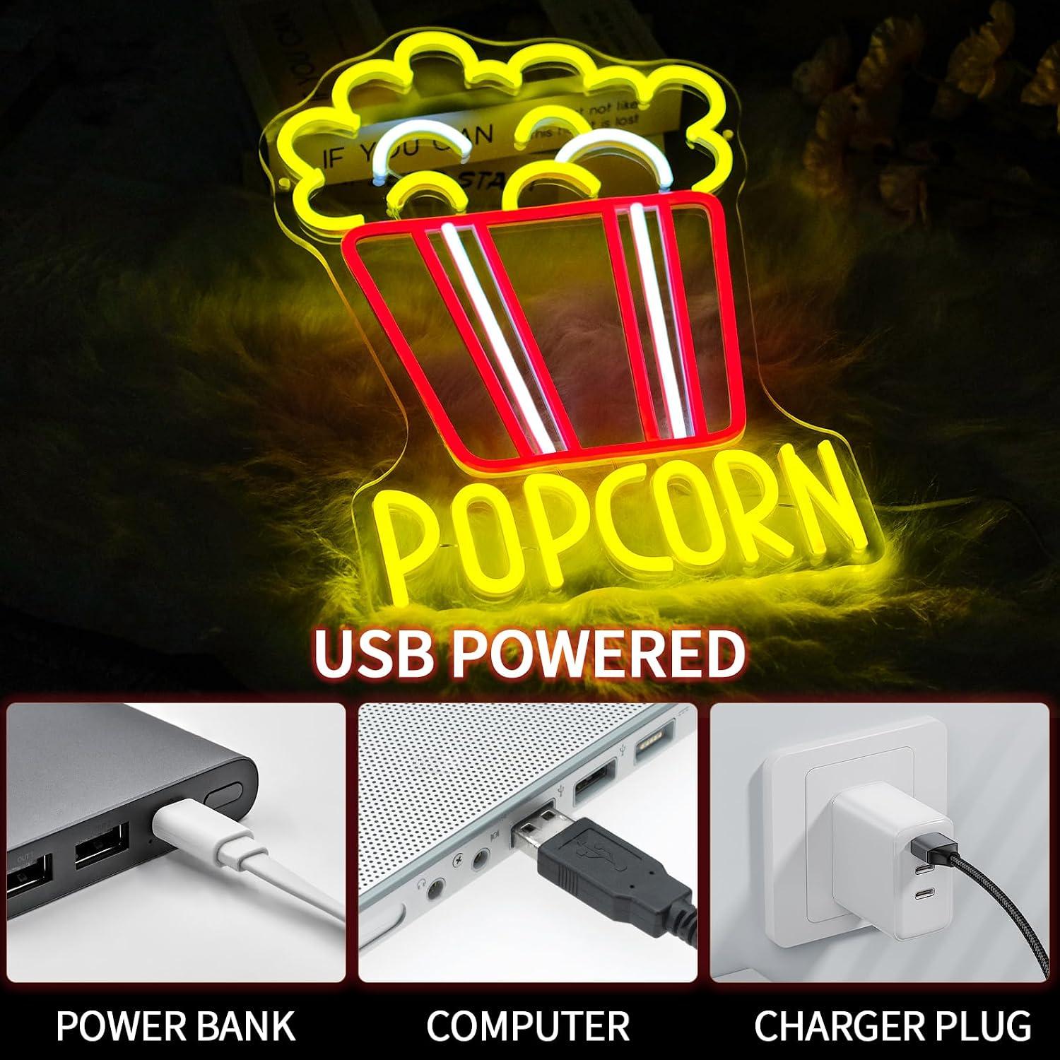 Letrero de neón con forma de c - Home Cinema Wall Lights reseña y precio