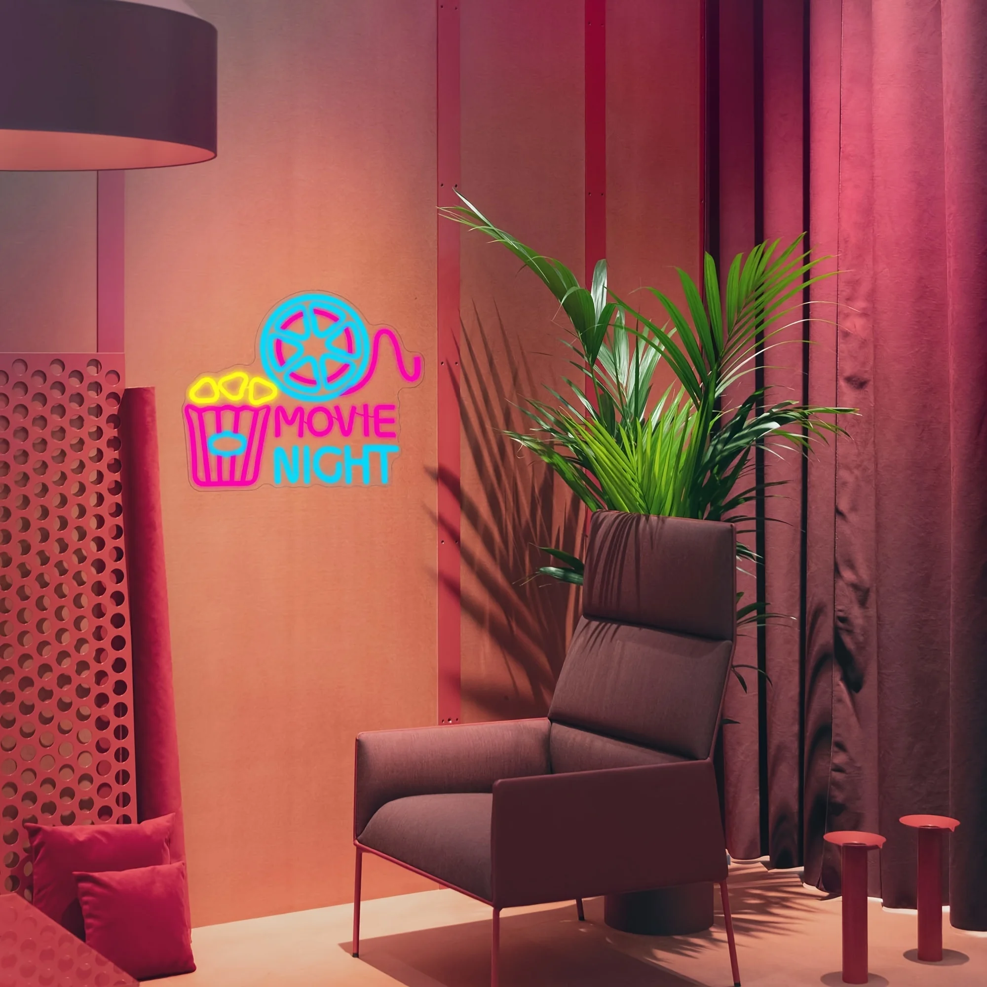 Caja de papel de noche de palo - Home Cinema Wall Lights reseña y precio