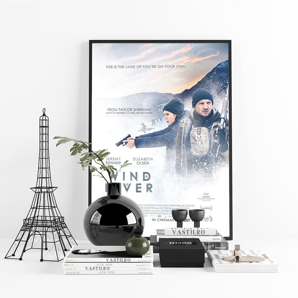 Póster de película Wind River, - Home Cinema Films reseña y precio