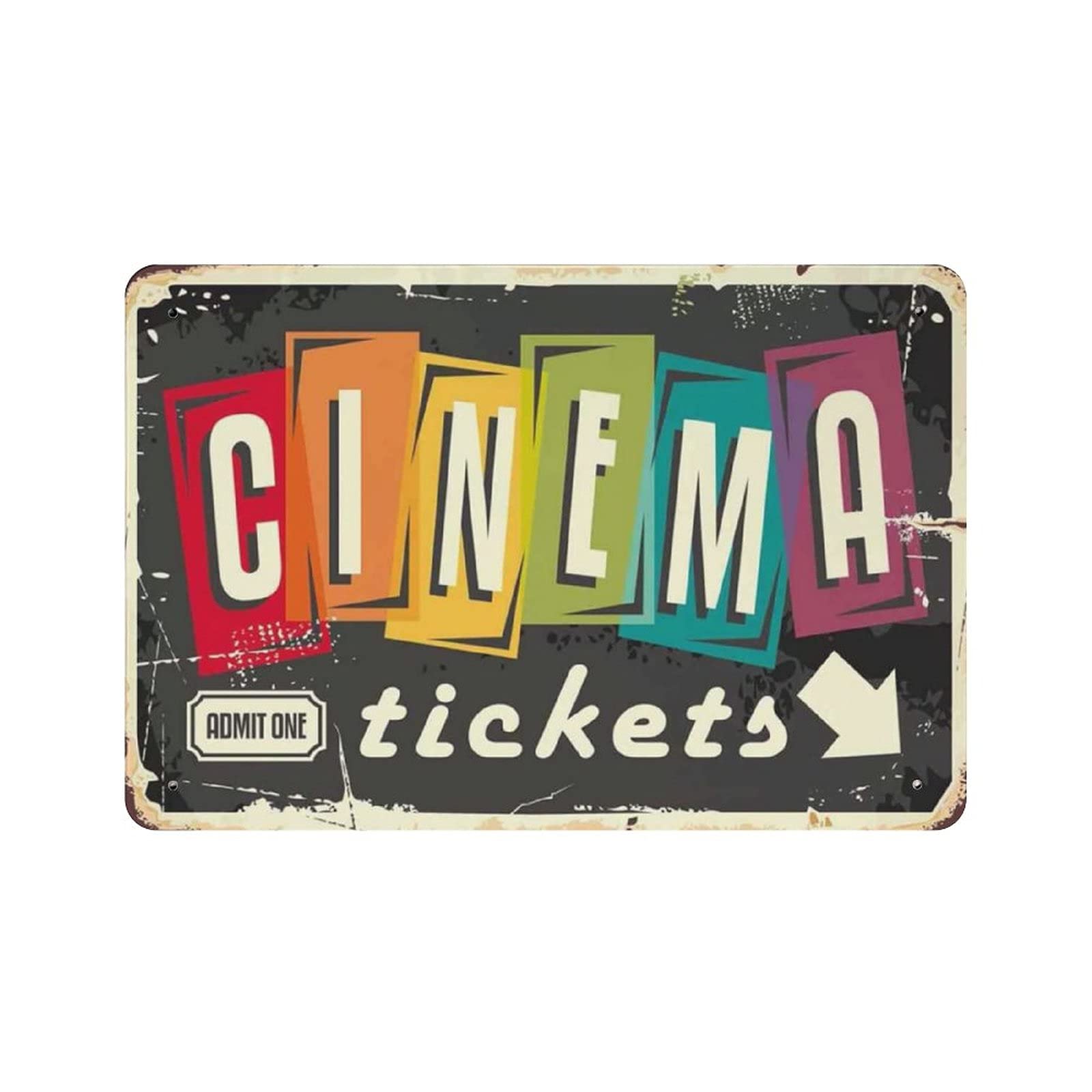 Letrero Metálico Vintage de Ci - Home Cinema Films reseña y precio