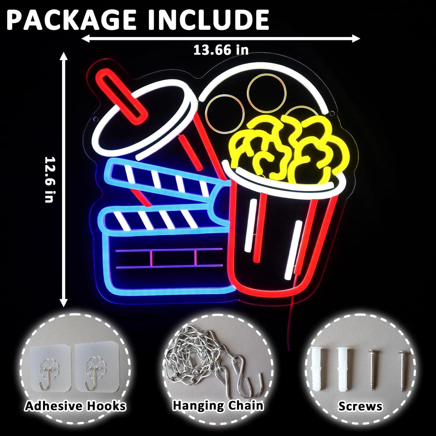 Letrero Luminoso LED Regulable - Home Cinema Wall Lights reseña y precio