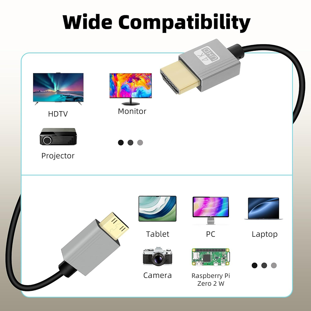 Cable de resorte 4K UHD, ángul - Home Cinema Projector 4K reseña y precio