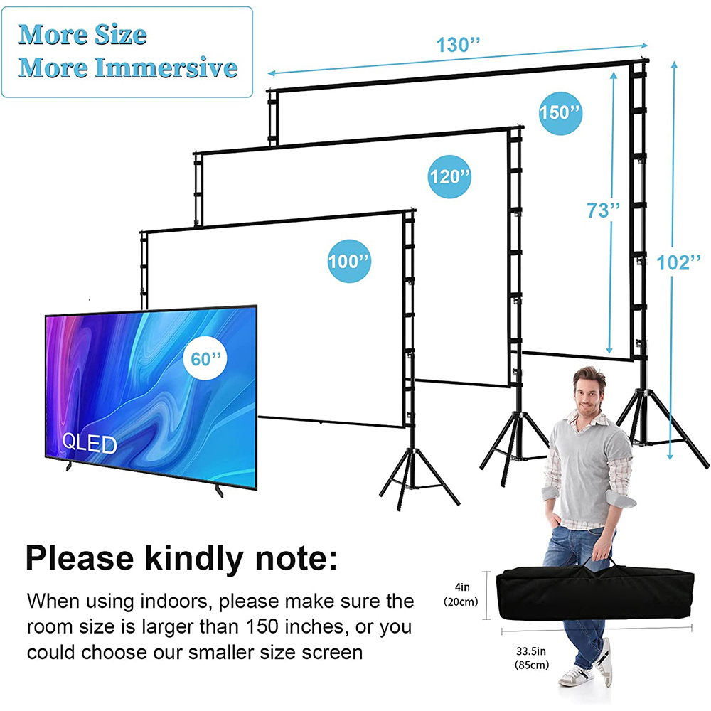 VEIDADZ-Pantalla de proyector  - Home Cinema Projector Screen reseña y precio