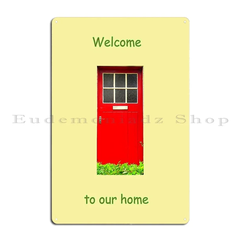Placa metálica de bienvenida a - Home Cinema Wall Design reseña y precio